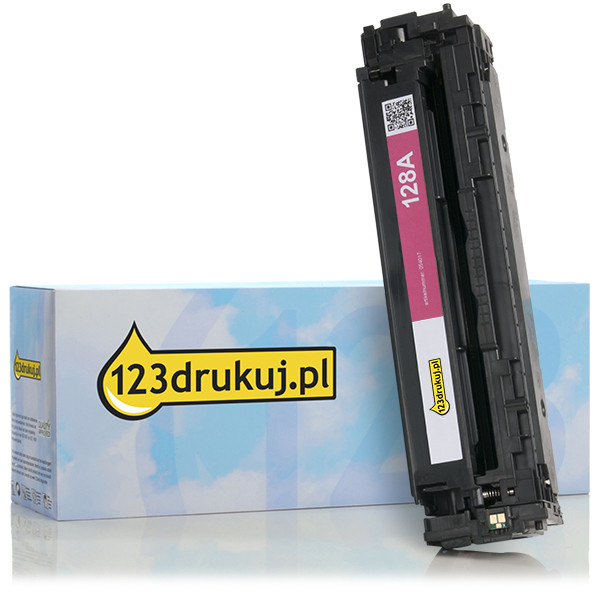 123drukuj zamiennik HP 128A (CE323A) toner czerwony CE323AC 054017 - 1