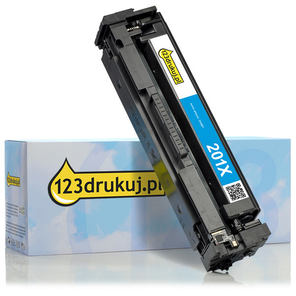 123drukuj zamiennik HP 201X (CF401X) toner niebieski, zwiększona pojemność CF401XC 054861 - 1