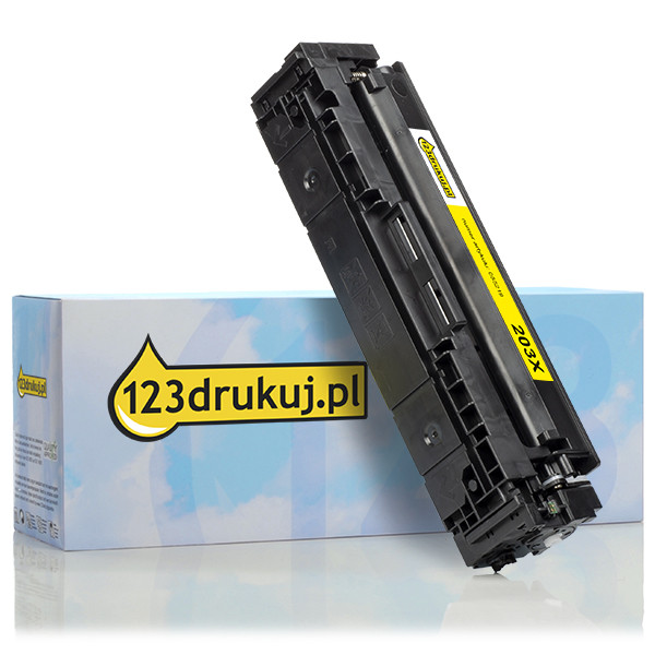 123drukuj zamiennik HP 203X (CF542X) toner żółty, zwiększona pojemność CF542XC 055219 - 1