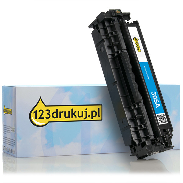 123drukuj zamiennik HP 305A (CE411A) toner niebieski CE411AC 054061 - 1