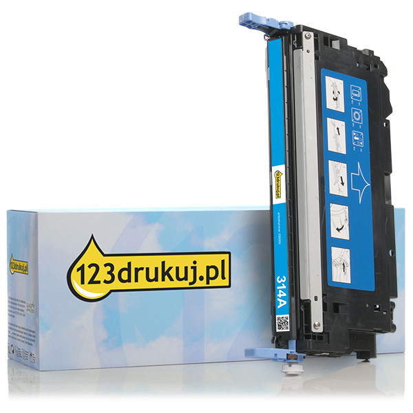 123drukuj zamiennik HP 314A (Q7561A) toner niebieski Q7561AC 039566 - 1