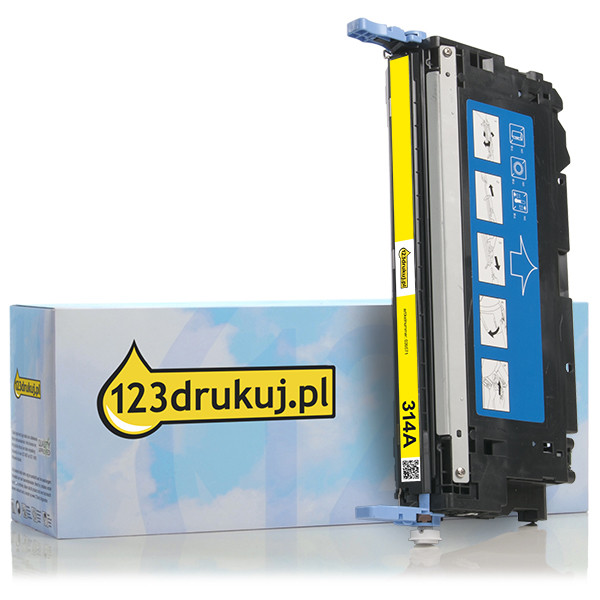 123drukuj zamiennik HP 314A (Q7562A) toner żółty Q7562AC 039571 - 1