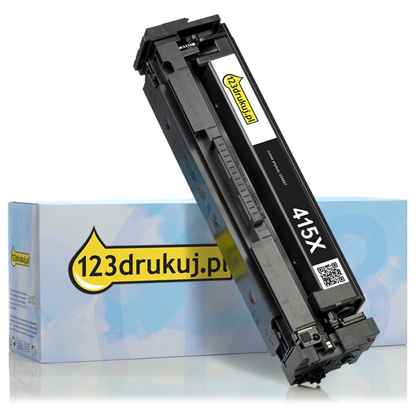 123drukuj zamiennik HP 415X (W2030X) toner czarny, zwiększona pojemność W2030XC 055437 - 1