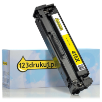 123drukuj zamiennik HP 415X (W2032X) toner żółty, zwiększona pojemność