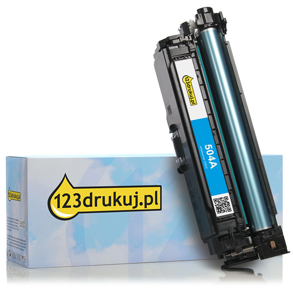 123drukuj zamiennik HP 504A (CE251A) toner niebieski CE251AC 039835 - 1