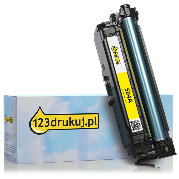 123drukuj zamiennik HP 504A (CE252A) toner żółty CE252AC 039837 - 1