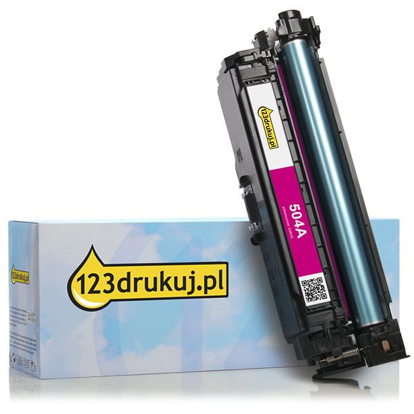 123drukuj zamiennik HP 504A (CE253A) toner czerwony CE253AC 039839 - 1