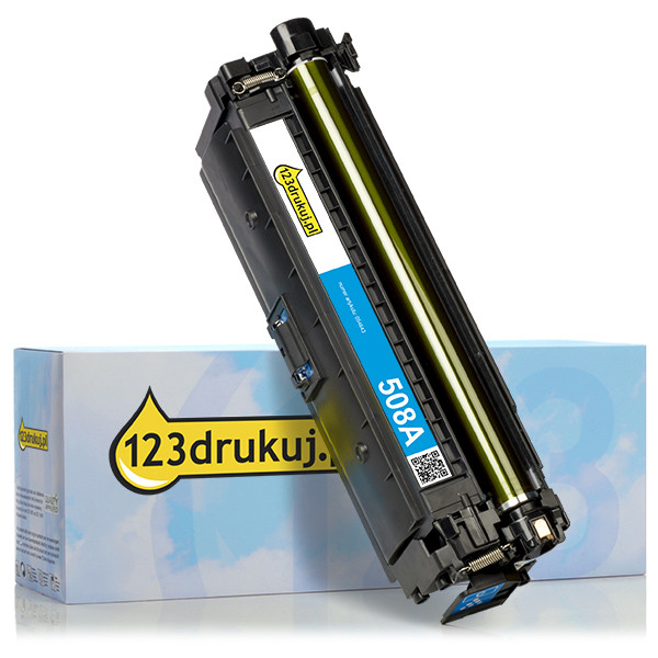 123drukuj zamiennik HP 508A (CF361A) toner niebieski CF361AC 054843 - 1