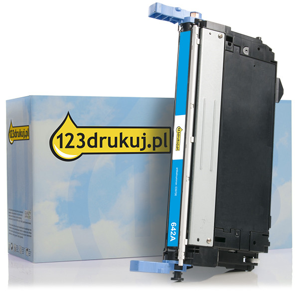 123drukuj zamiennik HP 642A (CB401A) toner niebieski CB401AC 039706 - 1