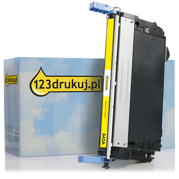 123drukuj zamiennik HP 642A (CB402A) toner żółty CB402AC 039711 - 1