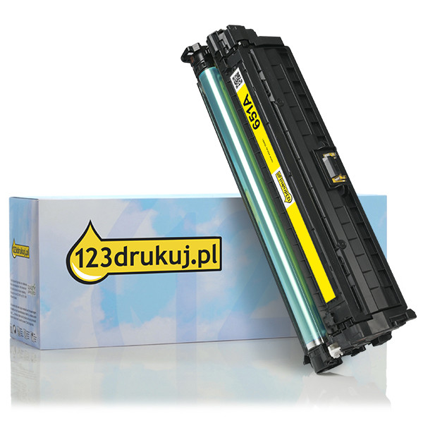 123drukuj zamiennik HP 651A (CE342A) toner żółty CE342AC 054661 - 1