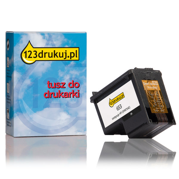 123drukuj zamiennik HP 653 XL (3YM75AE) tusz czarny 3YM75AEC 093123 - 1