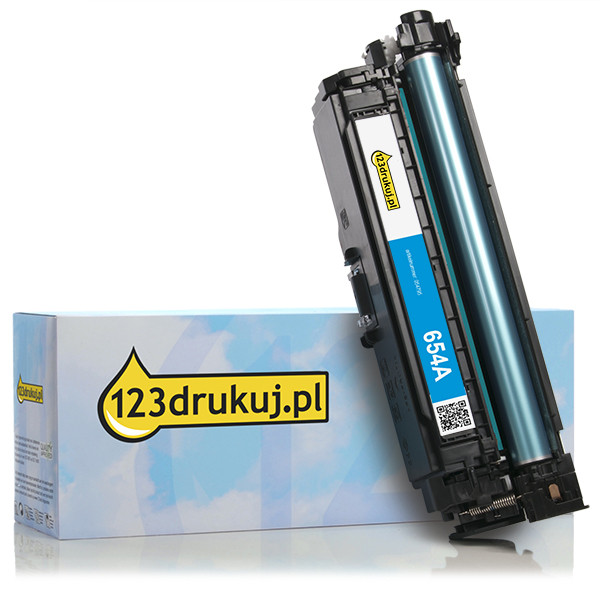 123drukuj zamiennik HP 654A (CF331A) toner niebieski CF331AC 054795 - 1