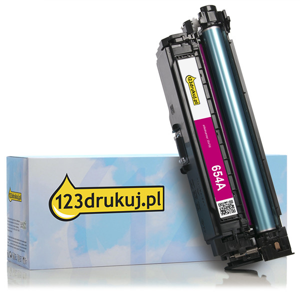 123drukuj zamiennik HP 654A (CF333A) toner czerwony CF333AC 054799 - 1