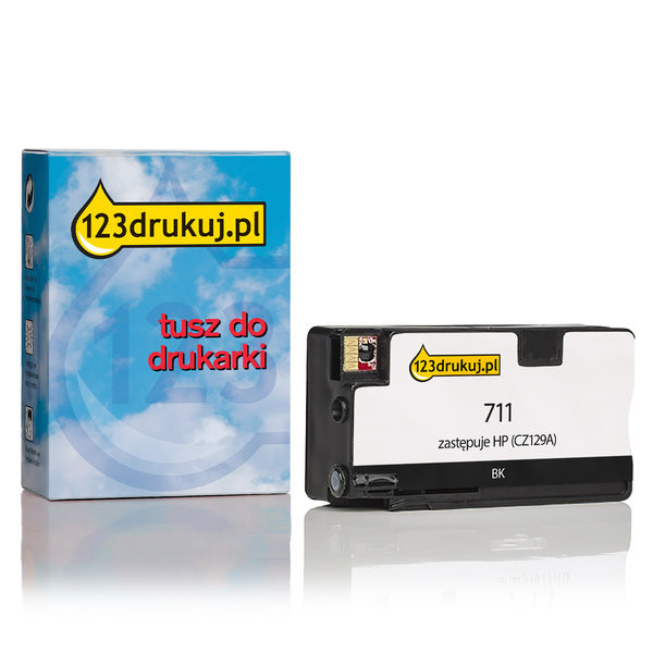 123drukuj zamiennik HP 711 (CZ129A) tusz czarny CZ129AC 044195 - 1