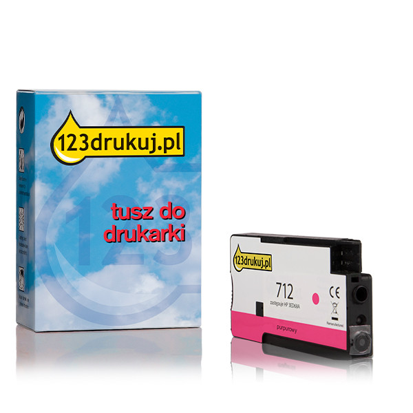 123drukuj zamiennik HP 712 (3ED68A) tusz czerwony 3ED68AC 093111 - 1