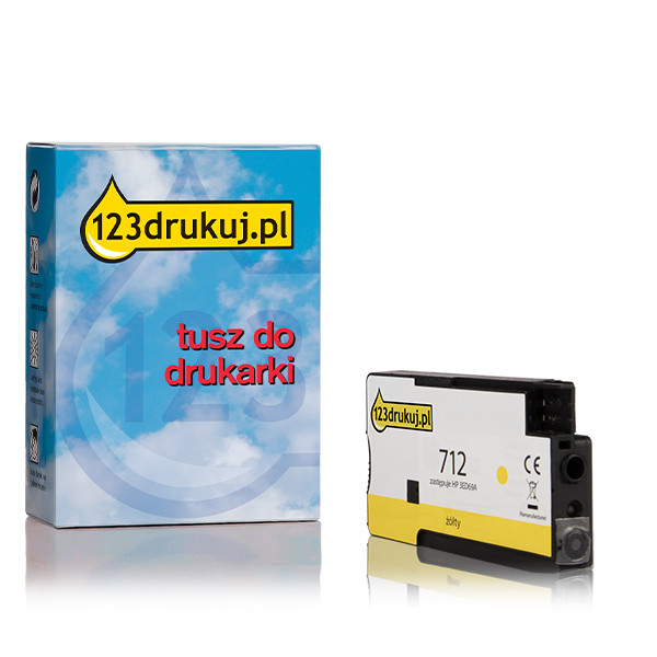 123drukuj zamiennik HP 712 (3ED69A) tusz żółty 3ED69AC 093113 - 1