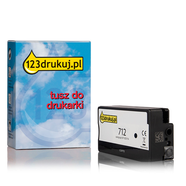 123drukuj zamiennik HP 712 XL (3ED71A) tusz czarny, zwiększona pojemność 3ED71AC 093115 - 1