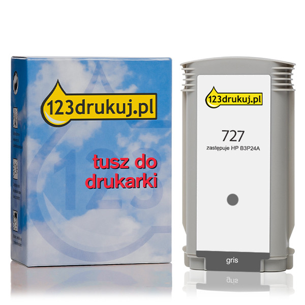 123drukuj zamiennik HP 727 (B3P24A) tusz szary, zwiększona pojemność B3P24AC 044299 - 1
