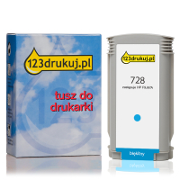 123drukuj zamiennik HP 728 (F9J67A) tusz niebieski, zwiększona pojemność