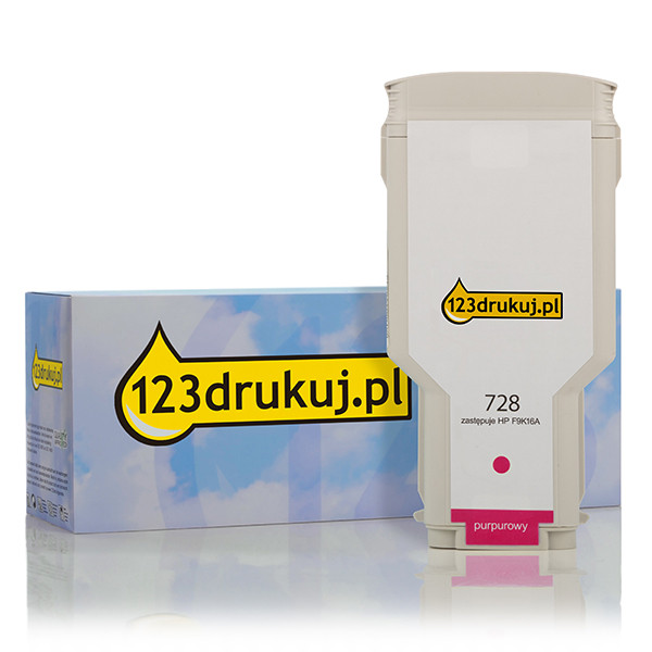 123drukuj zamiennik HP 728 (F9K16A) tusz czerwony, extra zwiększona pojemność F9K16AC 044501 - 1