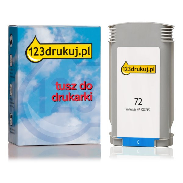 123drukuj zamiennik HP 72 (C9371A) tusz niebieski, zwiększona pojemność C9371AC 030895 - 1