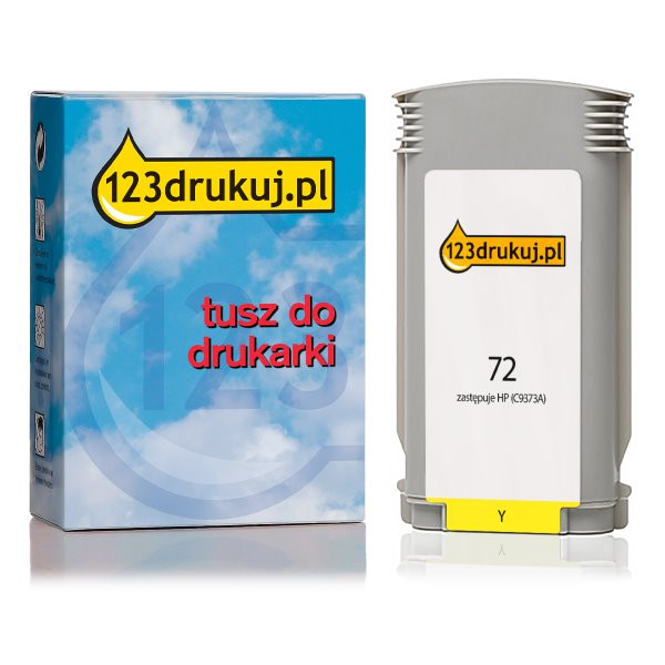 123drukuj zamiennik HP 72 (C9373A) tusz żółty, zwiększona pojemność C9373AC 030899 - 1