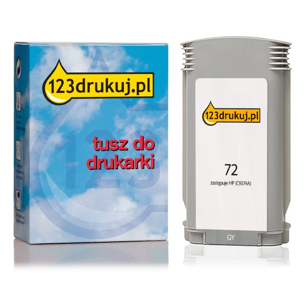 123drukuj zamiennik HP 72 (C9374A) tusz szary, zwiększona pojemność C9374AC 160139 - 1