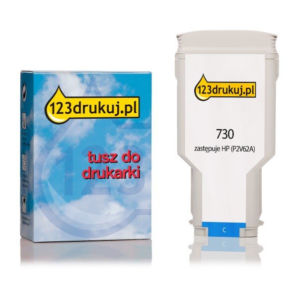 123drukuj zamiennik HP 730 (P2V62A) tusz niebieski P2V62AC 055253 - 1