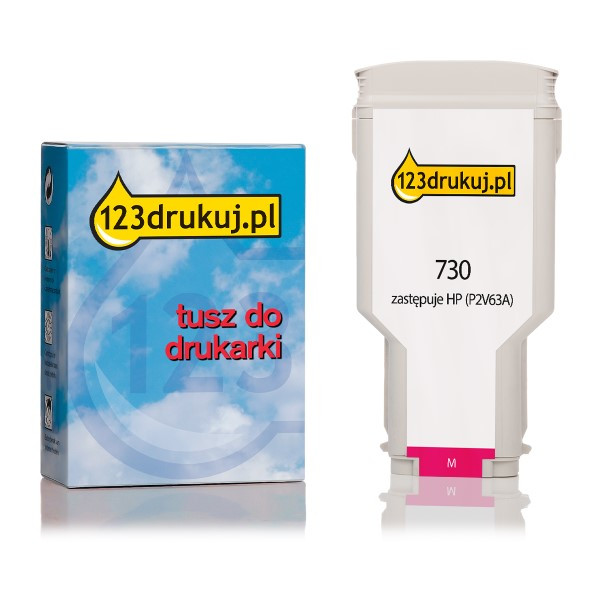 123drukuj zamiennik HP 730 (P2V63A) tusz czerwony P2V63AC 055255 - 1