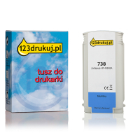 123drukuj zamiennik HP 738 (498N5A) tusz niebieski 498N5AC 093281