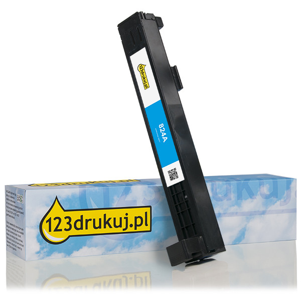 123drukuj zamiennik HP 824A (CB381A) toner niebieski CB381AC 039791 - 1