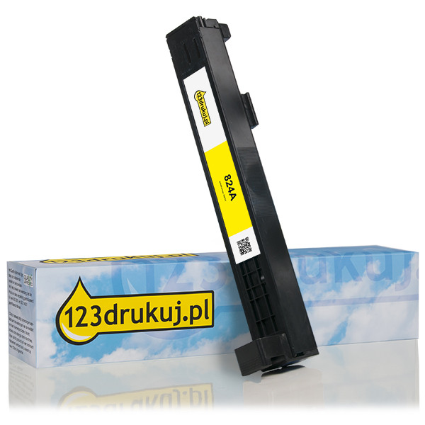 123drukuj zamiennik HP 824A (CB382A) toner żółty CB382AC 039793 - 1