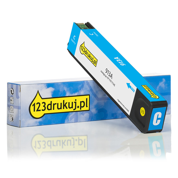 123drukuj zamiennik HP 913A (F6T77AE) tusz niebieski F6T77AEC 054909 - 1