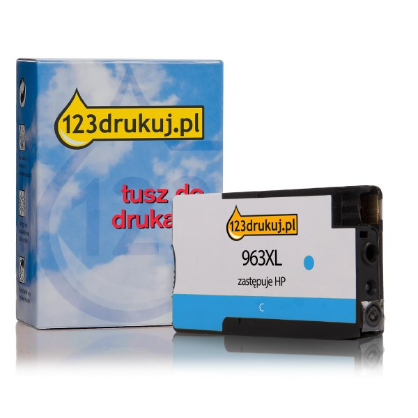 123drukuj zamiennik HP 963XL (3JA27AE) tusz niebieski o zwiększonej pojemności 3JA27AEC 055385 - 1