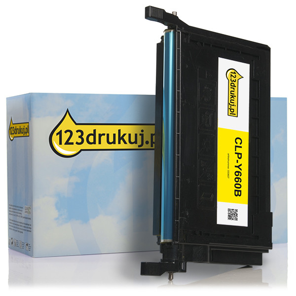 123drukuj zamiennik Samsung CLP-Y600A toner żółty CLP-Y600A/ELSC 033516 - 1