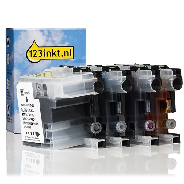 123drukuj zamiennik Zestaw promocyjny: komplet tuszów do serii LC-129XL/LC-125XL (czarny + 3 kolory) LC-129XLVALBPC 127215 - 1