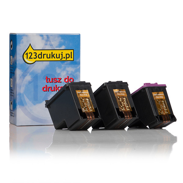 123drukuj zamiennik zestaw promocyjny: HP 300XL 2x czarny + HP 300XL kolor SD518AEC 055077 - 1