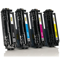 123drukuj zamiennik zestaw promocyjny: HP 305X/305A: HP CE410X, CE411A, CE412A, CE413A czarny + 3 kolory  130007