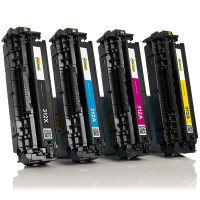 123drukuj zamiennik zestaw promocyjny: HP 312 CF380X, CF381A, CF382A, CF383A czarny + 3 kolory  130044