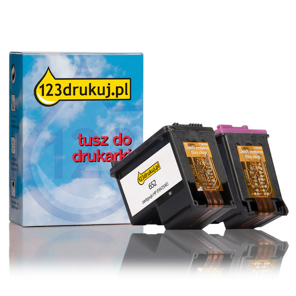 123drukuj zamiennik, zestaw promocyjny: HP 652 czarny + HP 652 kolor  160211 - 1