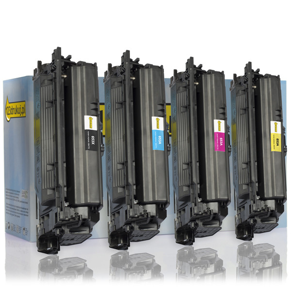 123drukuj zamiennik zestaw promocyjny: HP 653X / 653A (CF320X, CF321A, CF322A, CF323A) tusz czarny + 3 kolory  130554 - 1