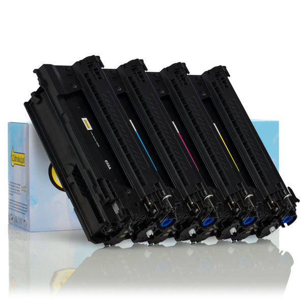 123drukuj zamiennik zestaw promocyjny: HP 655A (CF450A, CF451A, CF452A, CF453A) tusz czarny + 3 kolory  130553 - 1