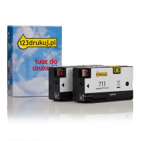 123drukuj zamiennik zestaw promocyjny: HP 711 (P2V31A) 2 x tusz czarny