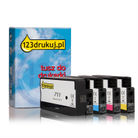 123drukuj zamiennik zestaw promocyjny: HP 711 czarny + 3 kolory  160131