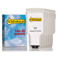 123drukuj zamiennik zestaw promocyjny: HP 727 2x czarny + 4 kolory, extra zwiększona pojemność  160214
