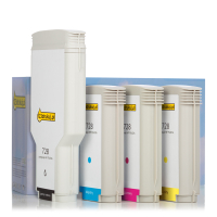 123drukuj zamiennik zestaw promocyjny: HP 728 czarny + 3 kolory  160189