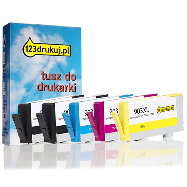 123drukuj zamiennik zestaw promocyjny: HP 903XL czarny + 3 kolory 3HZ51AEC 144750 - 1