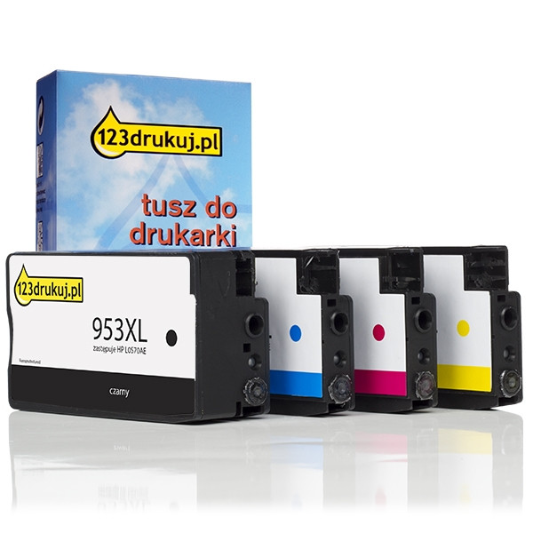 123drukuj zamiennik zestaw promocyjny: HP 953XL czarny + 3 kolory  160147 - 1