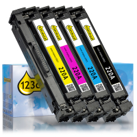 123drukuj zamiennik zestaw promocyjny HP 220A: HP W2200A, W2201A, W2202A, W2203A czarny + 3 kolory 093713